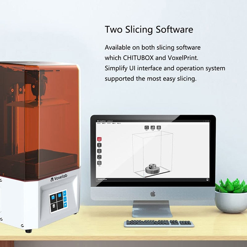 Voxelab Proxima 6.0 Mono LCD 3D Printer UV Resin Printers 2K Monochrome Screen 3D Printing High Speed SLA 3D Printer