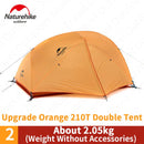 Naturehike Tent Upgraded Star River Camping Tent Ultralight 2 Person 4 Season 20D Silicone Tent With Free Mat NH17T012-T