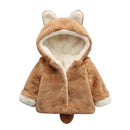 Ropa de abrigo para bebé de otoño e invierno, chaqueta de princesa con estampado de capucha para niñas, abrigos, regalos de cumpleaños de 1er año, ropa acolchada de algodón