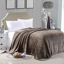 Plush Plaid Blanket Solid Color Blankets For Beds Aircraft Sofa Warm Soft Winter Flannel Fleece Throw Blanket Bedspread Bedsheet