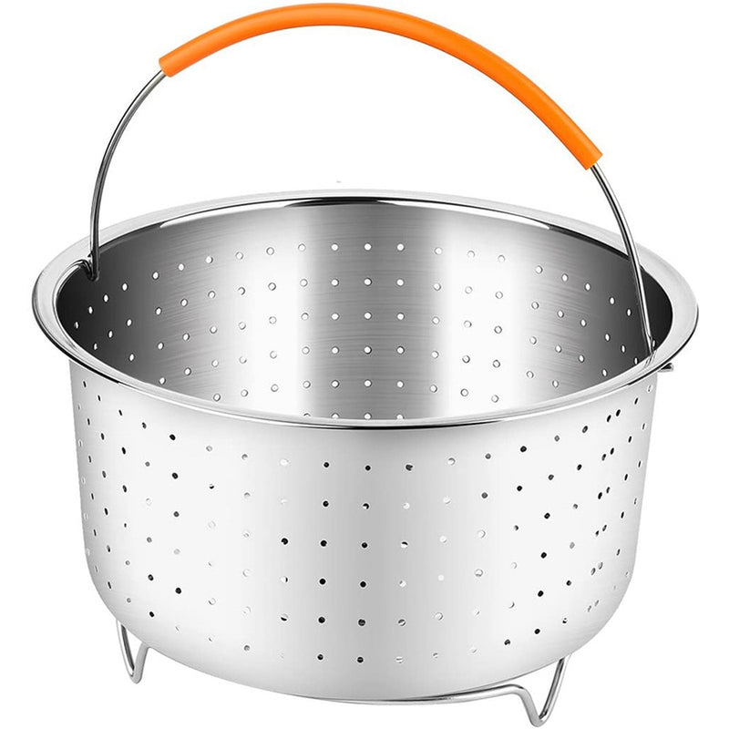 304 Stainless Steel Rice Cooking Steam Basket 3/6/8 Quart Pressure Cooker Anti-scald Steamer Multipurpose Fruit Clean Baskets