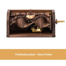 Caja de música de madera pura hecha a mano madera pura hecha a mano la canción de perseguir las olas caja de regalo embalaje moderno Simple regalo de Festival