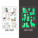 Tattoo-Aufkleber Leuchtendes Kind Kind Temporäre Fake Tattoos Glow Paste auf Gesicht Arm Bein für Kinder Körperkunst Meerjungfrau Aufkleber