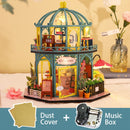 CUTEBEE, casa de muñecas DIY, Mini Casa de muñecas en miniatura de madera con jardín para construir muebles, Kit de Casa, juguetes para niños, regalo de cumpleaños