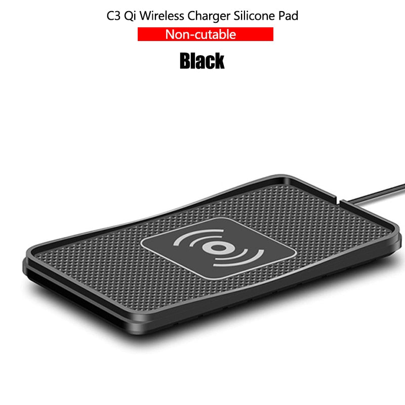 10W Wireless Car Phone Charger Fast Charging pad mat For iPhone 11 12 13Pro XR Max Samsung S9 Xiaomi Huawei Smartphone Charger