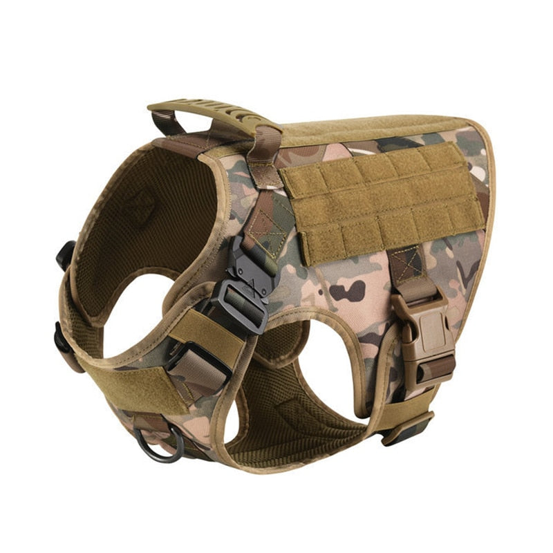 No Pull Harness For Large Dogs Military Tactical Dog Harness Vest German Shepherd Doberman Labrador Service Dog Training Product