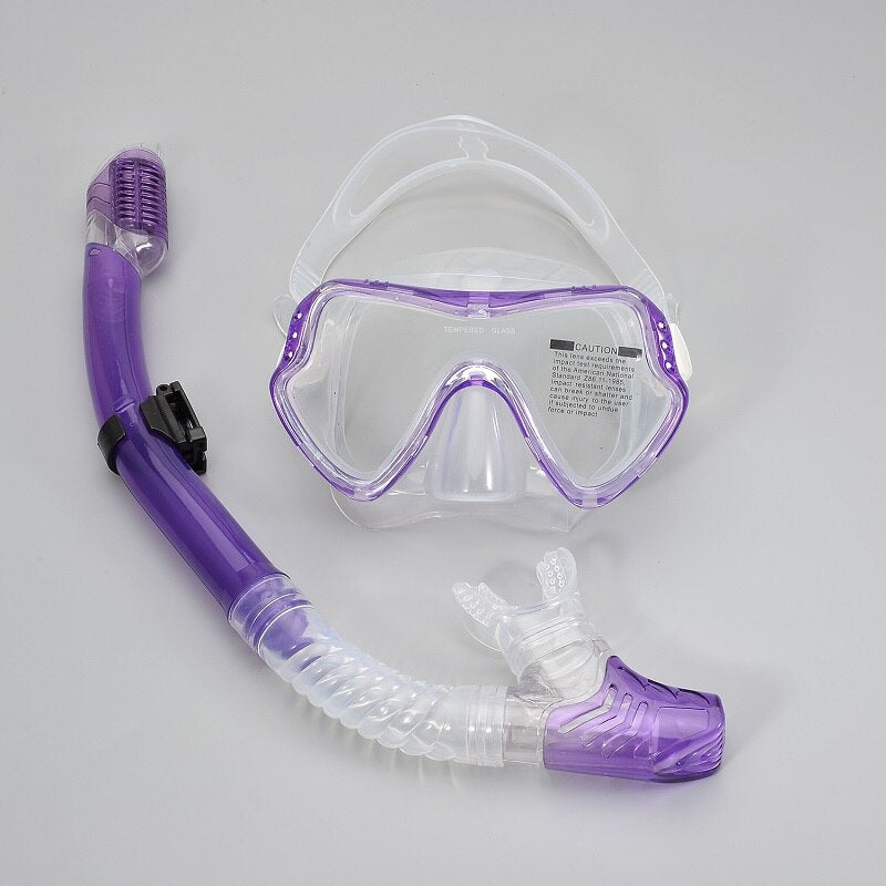 Professional Snorkel Diving Mask and Snorkels Goggles Glasses Diving Swimming Easy Breath Tube Set Snorkel Mask