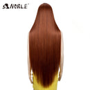 Noble Cosplay Wigs For Black Women Straight Synthetic Lace WIg 38 Inch Ombre Blonde Lace Wig Cosplay Blonde Synthetic Lace Wig