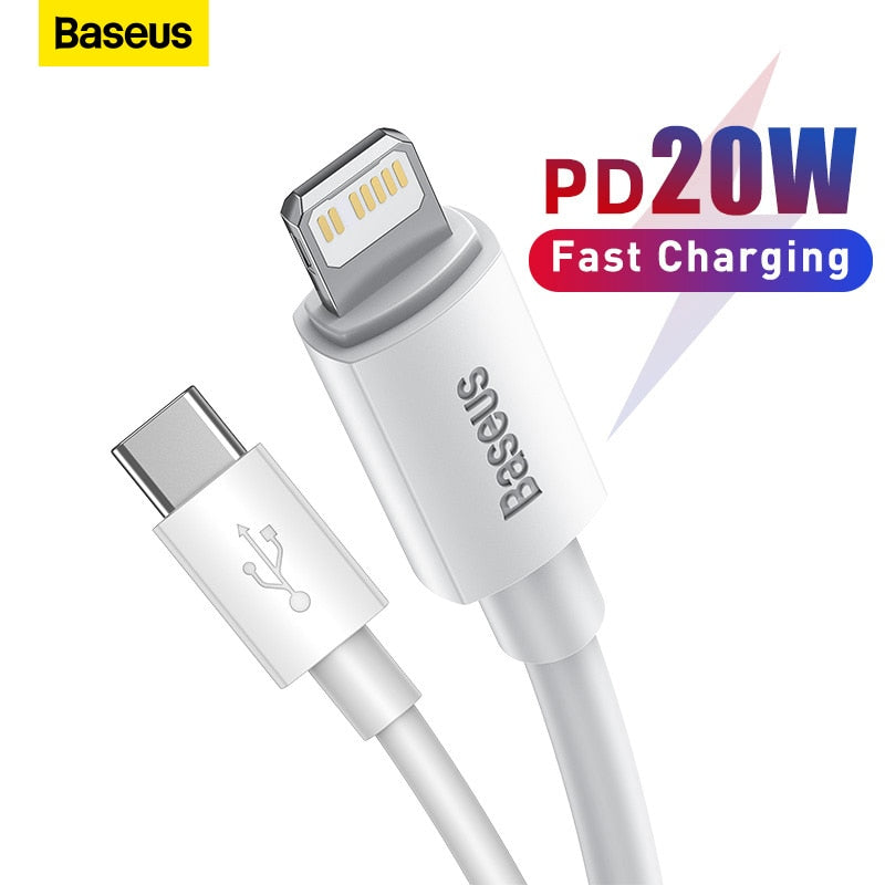 Baseus USB Type C PD 20W Cable for iPhone SE 11 12 13 14 Pro Max X XS 8 Fast USB C Cable for iPhone Charging Cable Type C Wire