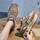 Mr Co Lightweight Thick Sole Casual Shoes Round Nose Ladies Sneakers Trend Ladies Shoes Outdoor Leisure Hiking Women Sneakers