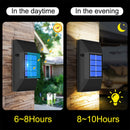 4 PACK Solar LED Light Outdoor Waterproof Garden Light Solar Powered Sconces Wall Lamps LED Garden Lights Outdoor Solar Lamp