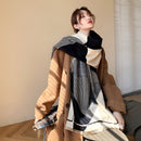 Cashmere Women Winter Scarf Pashmina Shawls Thick Luxury Print Scarves Brand Warm Lady Blanked Wraps Double Side