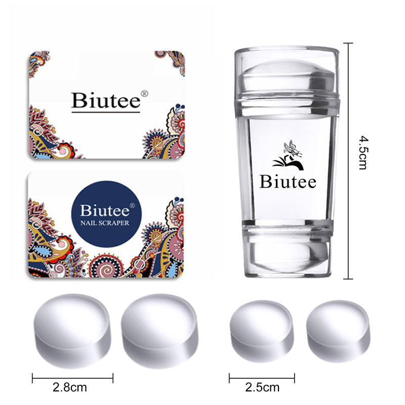 Biutee 8Colors Kit Nail Stamping Gel Polish Set 8ml Stamp Print Oil UV Gel Vanish Soak Off Lack für Nail Art Stamping Plates