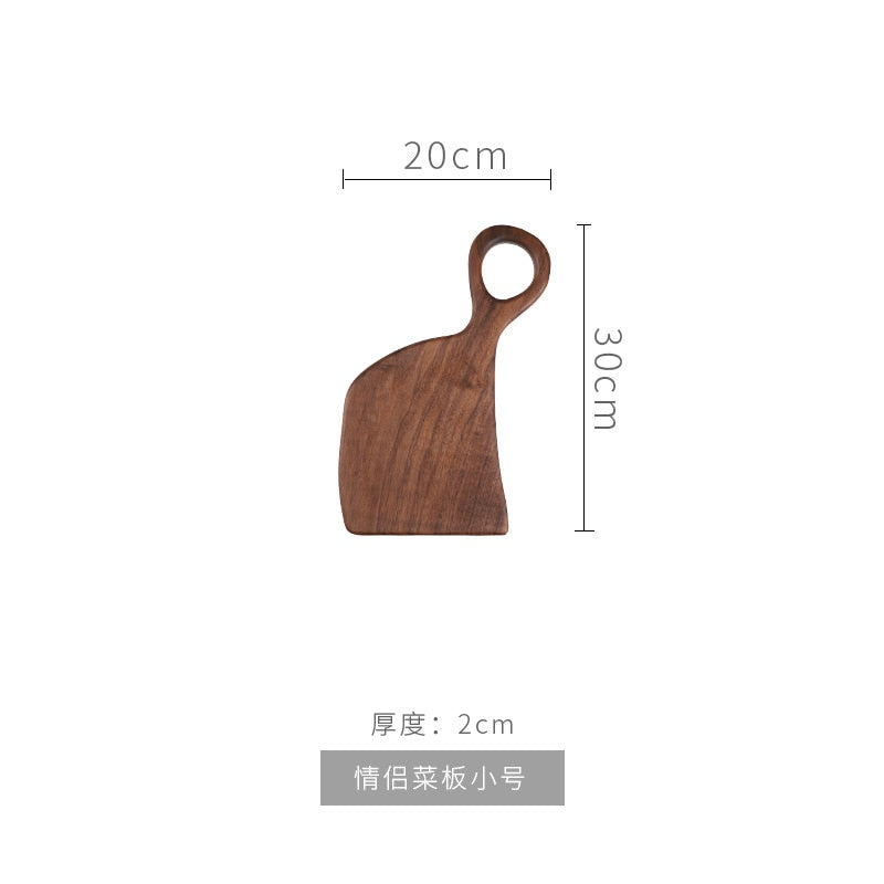 Black Walnut Wood Kitchen  Cutting Board Solid Wood Rootstock Lacquerless Fruit Chopping board Kitchen wooden cutting board