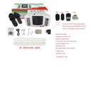 JR309A Elektrischer Stimulator Ganzkörper-Relax-Muskeltherapie-Massagegerät, Puls-Akupunktur mit Therapieschuh + 16 Pads + Stricken