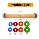 WALFOS Food Grade Wood Rolling Pin Fondant Paste Cake Roller Cake Bakeware Tool-Wooden Rolling Pin Baking & Pastry Tools