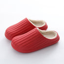 Waterproof Indoor Slippers Women Men Winter Home Floor Shoes Warm Plush Removable Insole Lovers Kitchen Working Slipper SH472