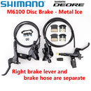 SHIMANO DEORE M6100 2 piston M6120 4 piston Brake MTB Mountain Bikes Hydraulic Disc Brake MTB BR BL-M6100 DEORE Brake Left Right