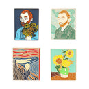 Painter Van Gogh Self Portrait Brooch Sunflower VINCENT Enamel Pin Jeans Backpack Art Lovers Friends Gifts