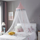 Babyzimmer Moskitonetz Kinderbett Vorhang Baldachin Rundes Gitterbett Netz Betthimmel Baldachin Dekoration Mädchen Schlafzimmer Accessoires Dropship