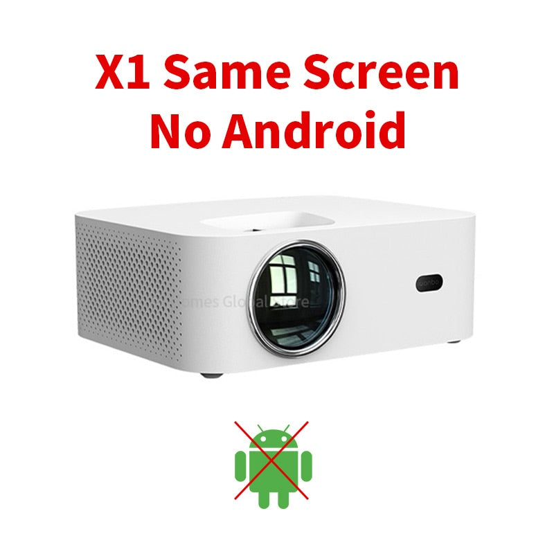 Global Wanbo X1 Pro Projektor 4K Android 9.0 720P &amp; 1080P Mini LED Tragbarer Projektor Trapezkorrektur Gleicher Bildschirm für Zuhause