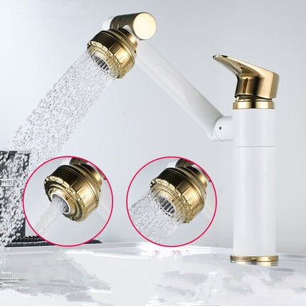 Tuqiu Multifunction Bathroom Faucet Gold Sink Faucet Hot Cold Water Mixer Crane Antique Bronze Deck Mounted Universal Water Taps