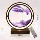 LED art decompression quicksand painting hourglass decoration 360 degree rotation unique decorative sand painting