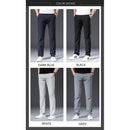 BROWON Classic High Quality Men Trousers Spring Summer Midweight Solid Color Straight Trousers Male Full Length Casual Pants Men