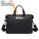 WESTAL Men's Leather Handbags Totes Bags Men Leather Laptop Bags Men's Shoulder Bag Business Briefcases Crossbody Messenger Bag