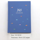 JIANWU Cute Cartoon The 365 Day Plan Book Color Inner Page Planner Hardcover Notebook Gift Book Scrapbooking School Supplies