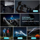 Bicycle Light USB Rechargeable Bike Odometer Front Light Flashlight with Computer LCD Speedometer Cycling Head Lantern Horn