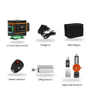 HILDA Nivel láser 12 líneas Nivel 3D Autonivelación 360 Cruz horizontal y vertical Nivel láser verde súper potente