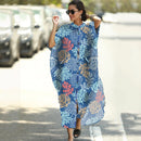 Cover-ups 2022 Kaftan Beach Print SnakeSkin Swimsuit Cover Up Kimono Plage Beach Robe Femme Long Dress Sarong Dress Beachwear