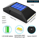 4 PACK Solar LED Light Outdoor Waterproof Garden Light Solar Powered Sconces Wall Lamps LED Garden Lights Outdoor Solar Lamp