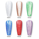 Beautilux Glitter Nail Gel Polish Kit 6pcs/set x10ml Mermaid Platinum Rainbow Chameleon Semi Permanent Nails Art Varnish Lot