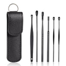 6Pcs/set Ear Wax Pickers Stainless Steel Earpick Wax Remover piercing kit  earwax Curette  Spoon Care Ear Clean Toolear cleaner