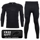 Motorrad-Rüstung Unterwäsche Schutz Motorradjacke Herren Basisschicht Hose Motocross Motorrad Moto Body Schutzausrüstung Anzug