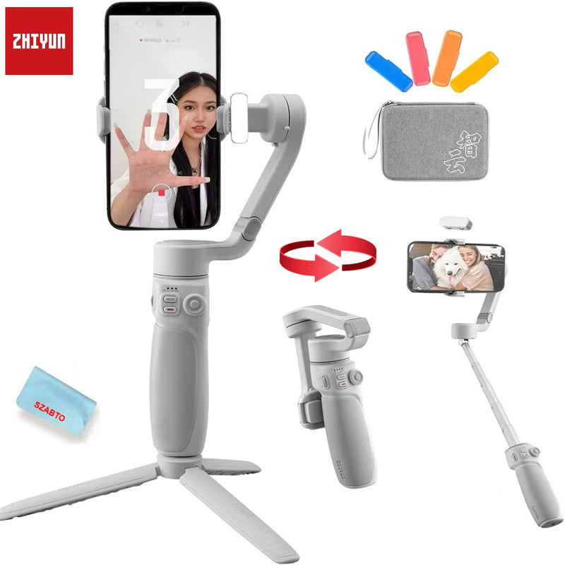 Zhiyun Smooth Q4 Smartphone Gimbal Stabilizer for iPhone 13 pro max/Xiaomi/Huawei/Samsung Xiaomi VS DJI OM 5 Phone Stabilizer