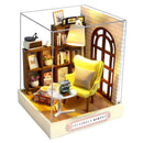 Cutebee DIY Dollhouse Kit Apartment Loft Wooden Miniature Doll Houses With Furniture LED Lights for Children Birthday Gift