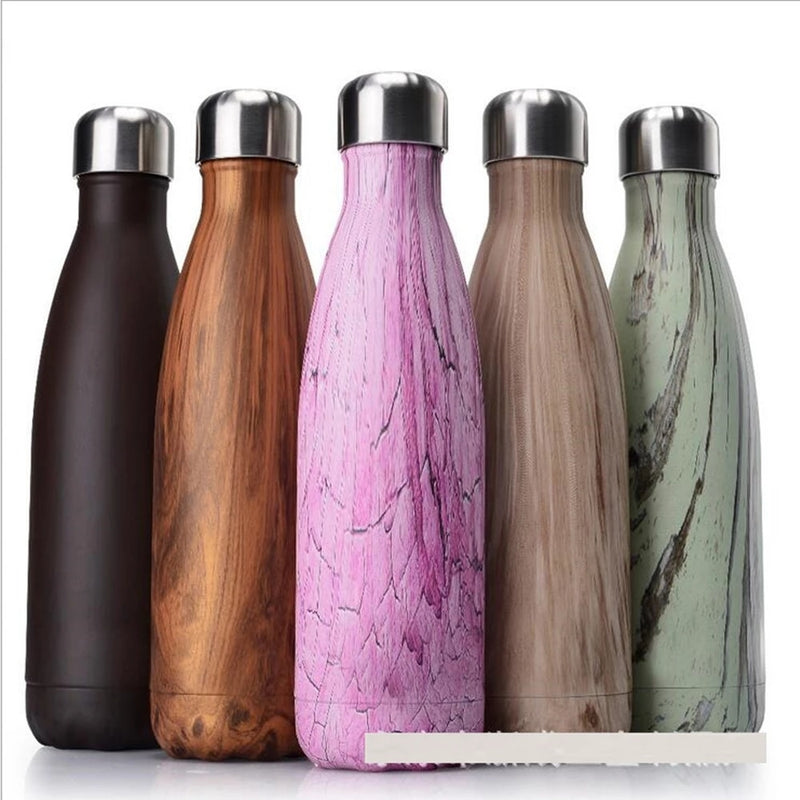 FSILE 500/1000ml Double-Wall Insulated Vacuum Flask Stainless Steel Water Bottle Cola Water Beer Thermos for Sport Bottle