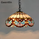 Vintage Tiffany Pendelleuchten Mittelmeer Barock Buntglas Hängelampe Led Küchenleuchten Home Loft Decor