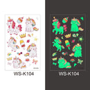 Tattoo-Aufkleber Leuchtendes Kind Kind Temporäre Fake Tattoos Glow Paste auf Gesicht Arm Bein für Kinder Körperkunst Meerjungfrau Aufkleber