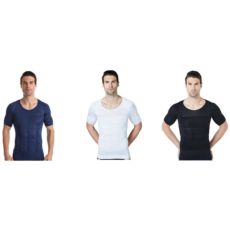 2021 Herren Shapewear Cooling T-Shirt Compression Body Shaper