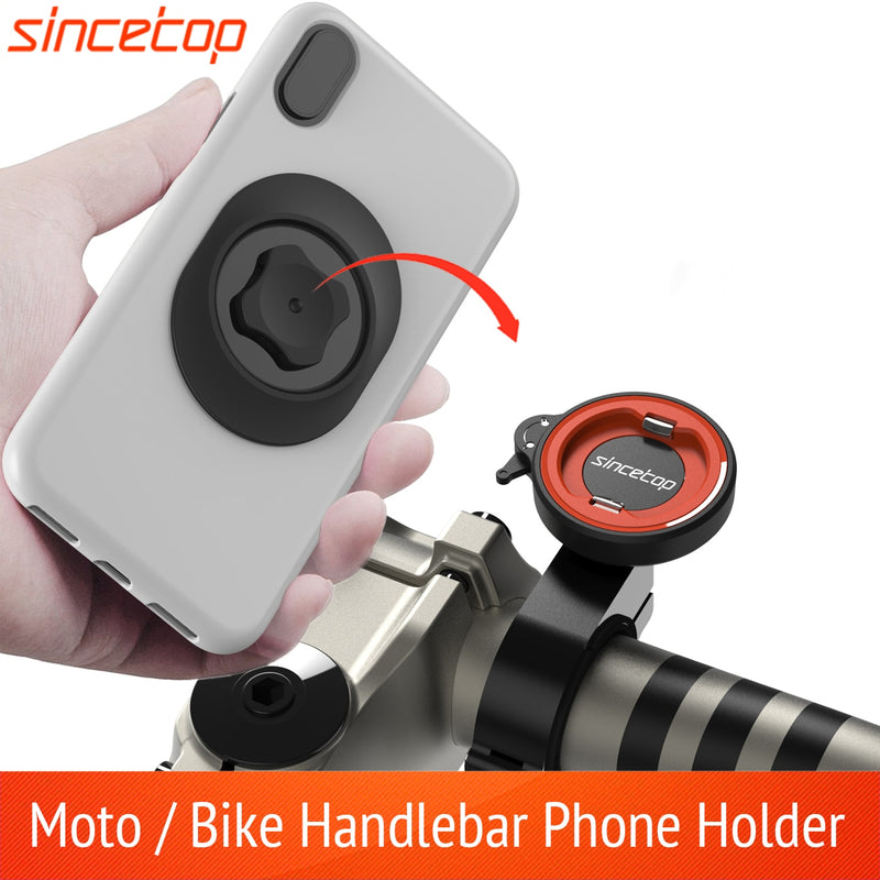 Bike Phone Holder,Motorcycle Cellphone Mount,Universal Out Front Handlebar Mount for Mountain/Road Bicycle ,MTB,Scooter,Electric