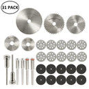 32/63pcs Cutting Tool Saw Blades for Dremel Metal Cutter Power Tools Rotary Tool Wood Cutting Discs Drill Mandrel Cutoff