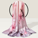 100% Silk Scarf Women Luxury Headscarf Print Long Natural Silk Shawls Foulard Femme Thin Satin Neck Scarf Real Silk Scarves