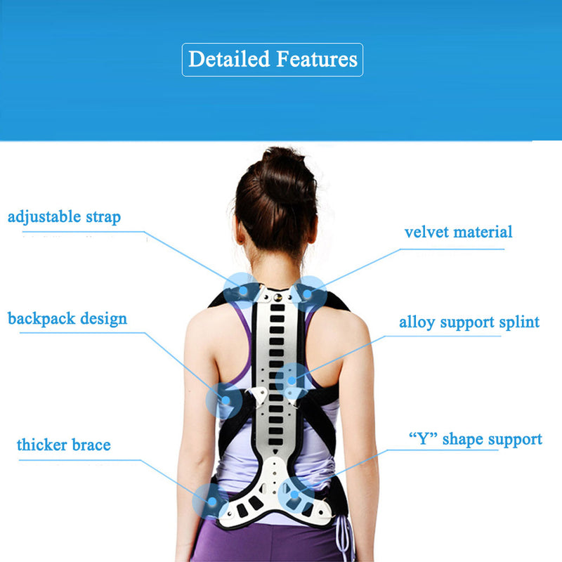 Tcare Posture Corrector Back Support Comfortable Back and Shoulder Brace for Adult Student Medical Device To Improve Bad Posture