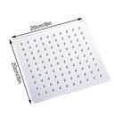 EVERSO 12/10/8 Zoll Regenduschkopf Edelstahl Ultradünne Duschköpfe Chrom-Finish Runde und quadratische Regendusche