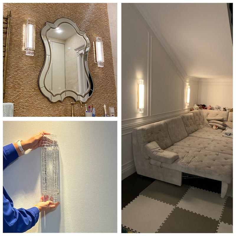 JMZM Modern Crystal Wall Lamp LED Indoor Decoration Wall Light Luxury Stair Light For Living Room Bedroom Loft Villa Aisle Lamp