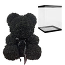 Gifts for Mom Rose Bear 25Cm/40Cm Artificial Flowers Rose Teddy Bear Wedding Anniversary Birthday Gifts for Her Girlfriend Women